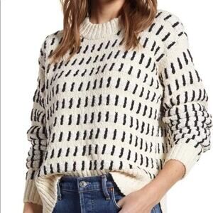 Lou & Grey Black and White Sweater